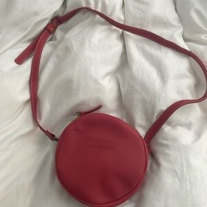 Portland Leather pink large crossbody purse